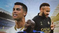 Ilustrasi - Cristiano Ronaldo, Neymar, Romelu Lukaku (Bola.com/Decika Fatmawaty)