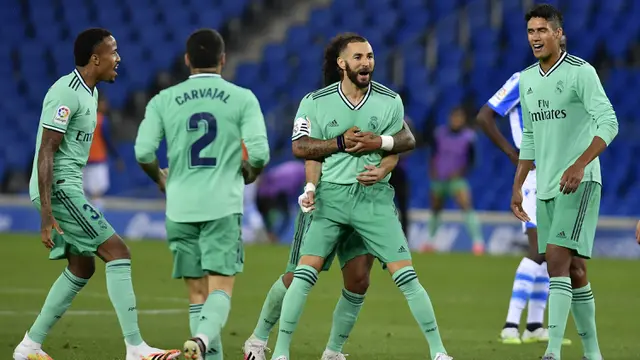 FOTO: Tekuk Real Sociedad, Real Madrid Puncaki Klasemen La Liga