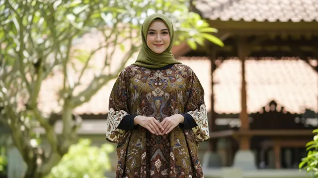 Gamis Batik Loose Fit untuk Wanita Berhijab yang Suka Kenyamanan