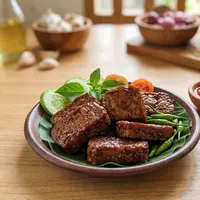 Resep tempe bacem air kelapa dengan bumbu meresap (AI generated)
