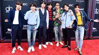 BTS saat hadir di Billboard Music Awards 2018 (Foto: AFP / FRAZER HARRISON / GETTY IMAGES NORTH AMERICA)