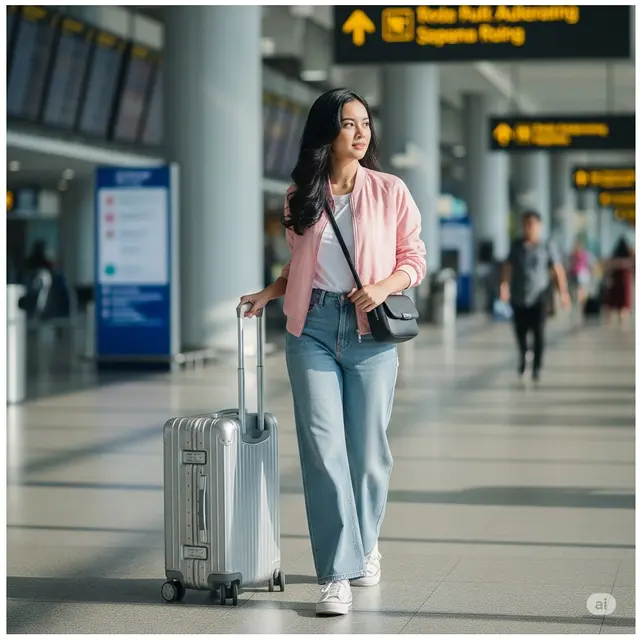 6 Outfit Bandara Super Kece dan Nyaman, Tampil Modis Tanpa Ribet