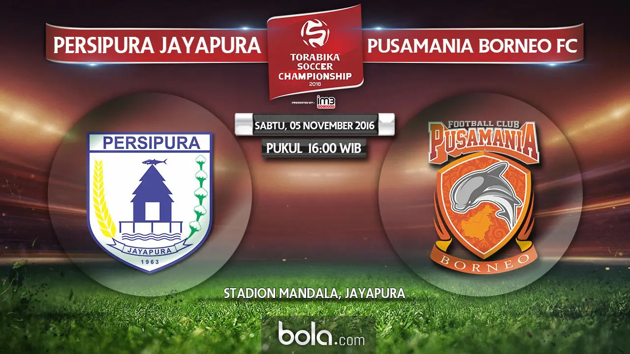 Persipura Vs Pusamania Borneo FC.