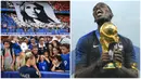 Tim sepak bola wanita Prancis gagal mengikuti prestasi yang diraih Paul Pogba dan kawan-kawan yang mampu menjadi juara dunia. (Kolase Foto-foto AFP)