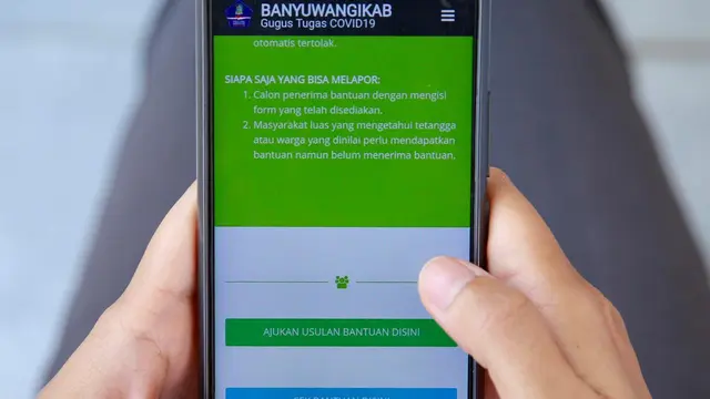 Banyuwangi Buka Pelaporan Online, Bisa Cek Penerima hingga Lapor Minta Bansos