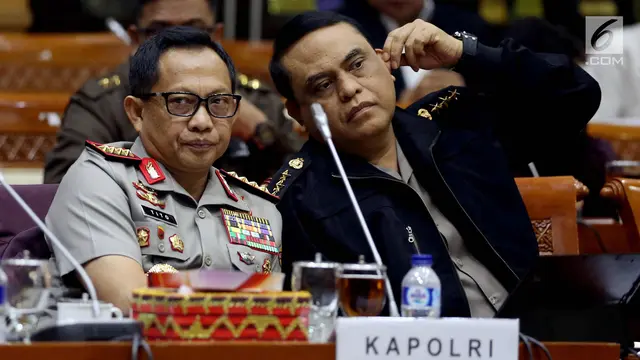 Kapolri Tito Karnavian RDPU dengan Komisi III DPR