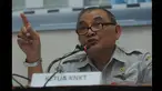 Ketua Komite Nasional Keselamatan Transportasi Tatang Kurniadi memberikan pemaparan dalam Media Rilis KNKT Tahun 2014 di Jakarta, Kamis (29/1/2015). (Liputan6.com/Herman Zakharia)