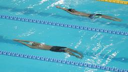 PB Akuatik Indonesia menggelar Indonesia Open Aquatic Championships (IOAC) 2025 di Stadion Akuatik Gelora Bung Karno, Jakarta Pusat. (Bola.com/M Iqbal  Ichsan)