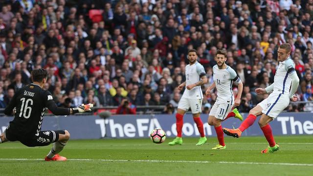 Jamie Vardy (Inggris Vs Lithuania)