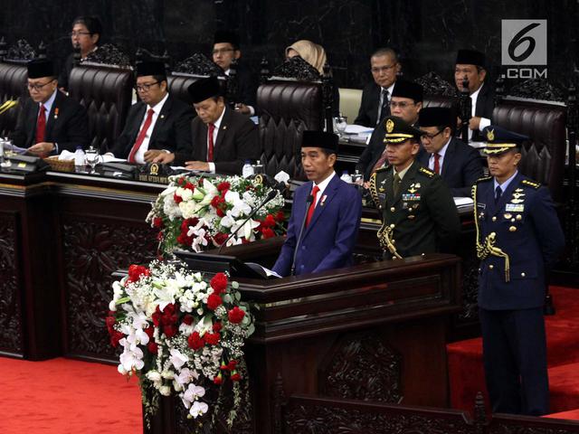 Isi Lengkap Pidato Kenegaraan Jokowi Di Dpr Ri Bisnis Liputan6 Com