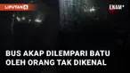 Beredar video viral terkait bus AKAP yang alami pelemparan batu. Aksi ini terjadi di kawasan Jalintim Palembang-Jambi, Kab. Musi Banyuasin