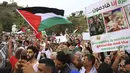 Rombongan yang berasal dari perwakilan 44 negara tersebut akan menyalurkan bantuan kemanusiaan sekaligus menarik perhatian global atas penderitaan rakyat Palestina. (AP Photo/Anis Mili)