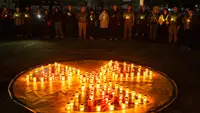 Nyala Lilin Terangi Peringatan Empat Dekade Tragedi Nuklir Chernobyl