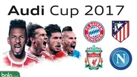 Klub-klub peserta Audi Cup 2017. (Bola.com/Ary Wibowo). 