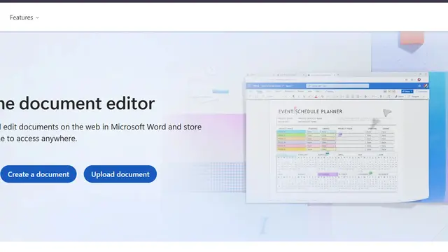 Online document editor Microsoft Word