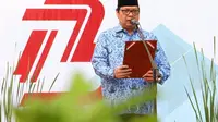 Menteri Perindustrian Airlangga Hartarto menggelar Upacara Bendera dalam rangka perayaan HUT ke-73 Republik Indonesia di Kantor Kementerian Perindustrian. Dok Kementerian Perindustrian