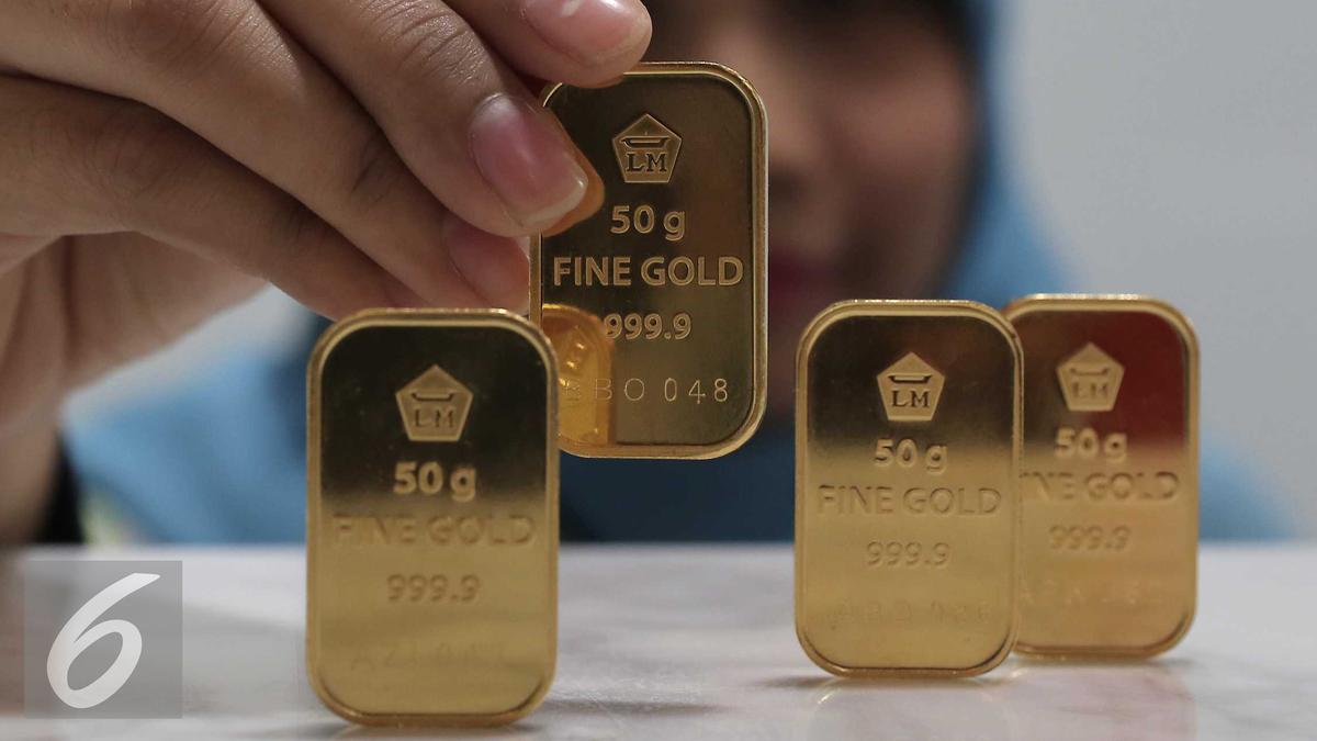 Harga Emas Antam Hari Ini Anjlok