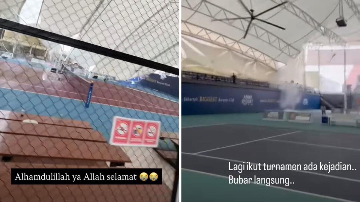 Tasya Farasya hingga Desta Jadi Saksi Atap Lapangan Padel Runtuh, Lagi Ikut Turnamen Langsung Bubar