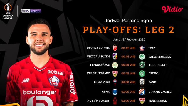 Jadwal Pertandingan Europa League Leg ke-2 Musim 2025-26