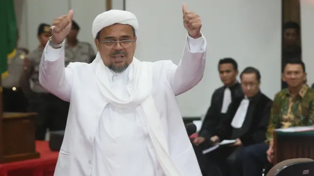 Rizieq Shihab Jadi Saksi di Sidang Ahok