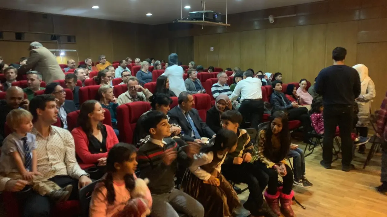 Acara nonton bareng film 'Keluarga Cemara' yang diadakan oleh KBRI Korea Utara di Pyongyang.