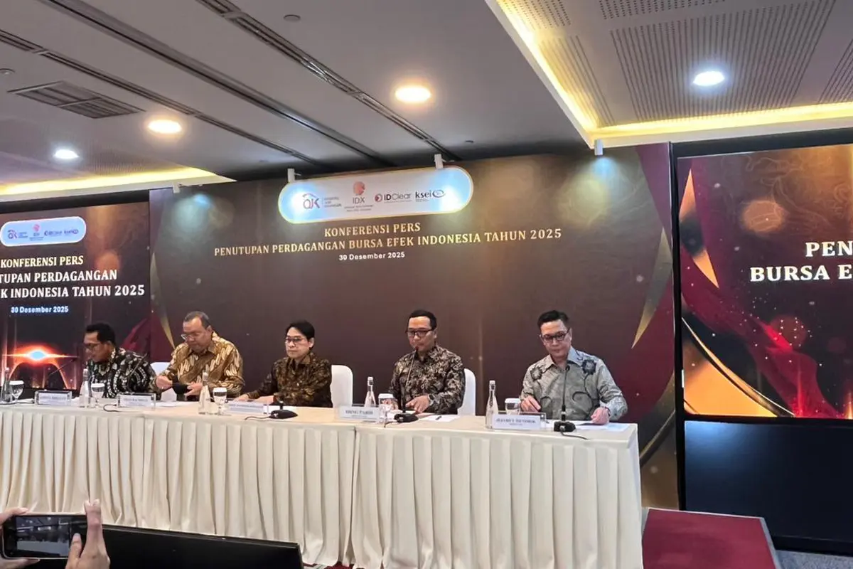 Konferensi Pers Penutupan Perdagangan Bursa Efek Indonesia 2025, Selasa (30/12/2025). (Foto: Liputan6.com/Gagas YP)