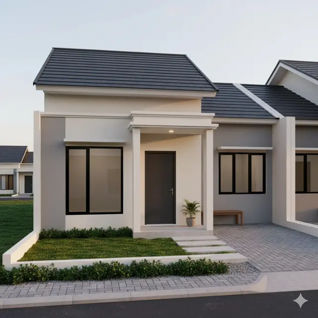 7 Gambar Rumah Sederhana 6x12 Atap Limas Desain Modern, Inspirasi Hunian Nyaman dan Elegan