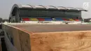 Kondisi tribun dan arena utama Jakarta International Equestrian Park Pulomas, Jakarta, Kamis (2/8). JIEPP akan menjadi venue tiga cabang equestrian Asian Games 2018. (Liputan6.com/Helmi Fithriansyah)