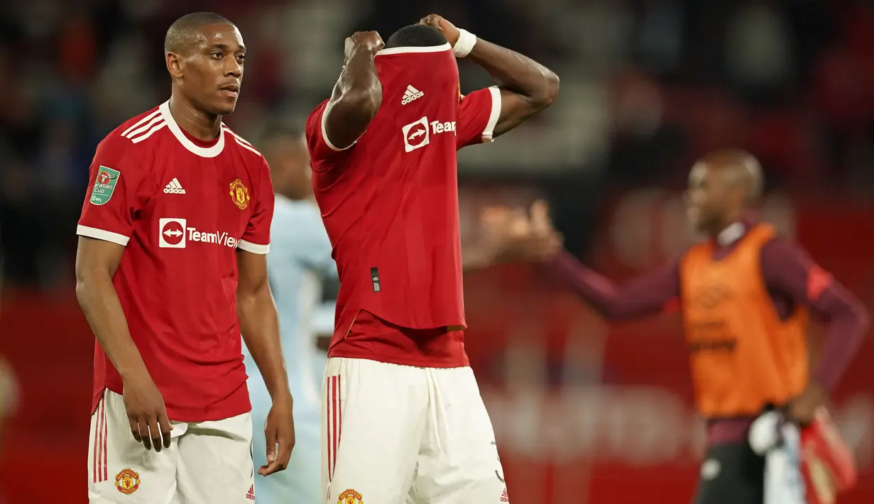 Tapi manajer Ole Gunnas Solskjaer memainkan pelapis dengan nama besar. Sebut saja Jadon Sancho, Juan Mata, Jesse Lingard dan Anthony Martial. (AP/Dave Thompson)