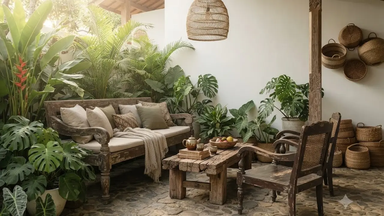 Ide Dekorasi Teras Ala Resort Tanpa Membeli Furnitur Baru
