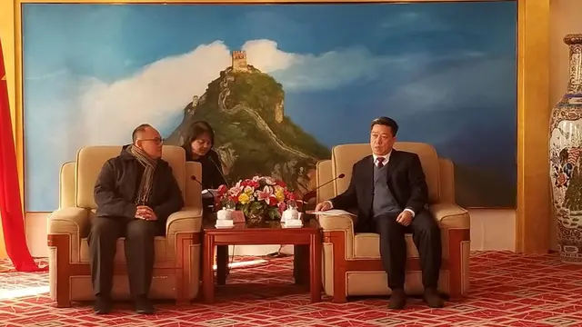 Para santri mengikuti dialog keagamaan di China.
