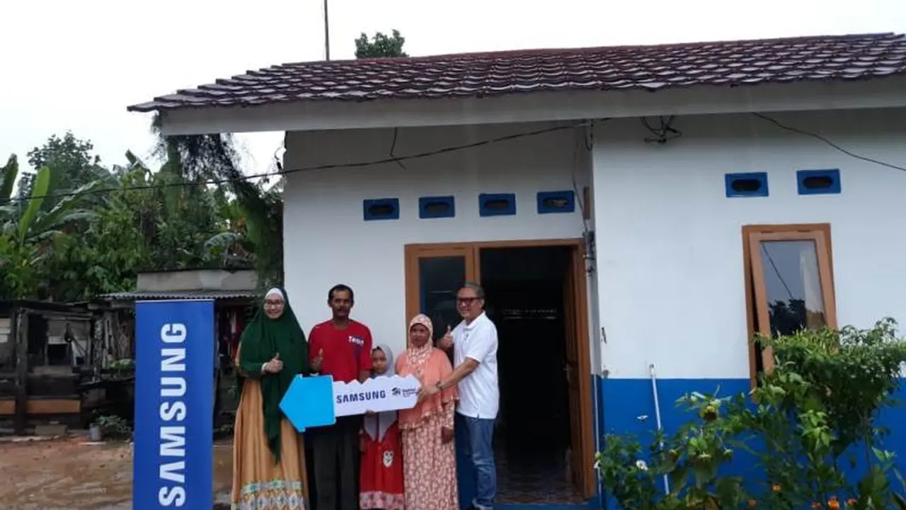 Gandeng Habitat for Humanity, Samsung Bangun 108 Rumah untuk Warga Bangka