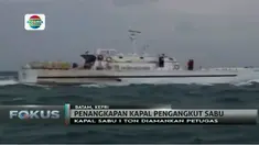 Kapal Taiwan Wanderlust yang mengangkut sabu 1 ton ini sempat menghindar dari kejaran petugas patroli Bea Cukai.