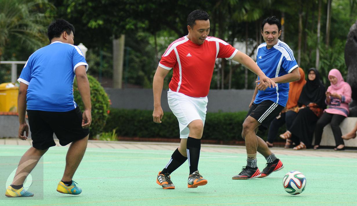 Meriahkan HPN 2022 Menpora Tanding Futsal Lawan Wartawan 