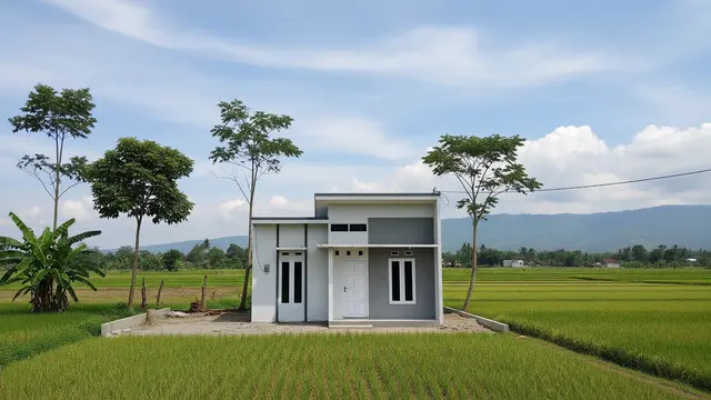 Rumah 6x9 dengan Dua Kamar Sejajar