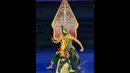 Cerita Ramayana yang dikemas dalam pertunjukan wayang orang tersebut mengandung filosofi tentang perjuangan hidup, Jakarta, Jumat (7/11/2014)(Liputan6.com/Andrian M Tunay)