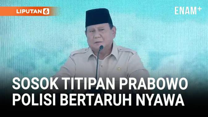 Jujur Prabowo Akui Titip Sosok Polisi Bertaruh Nyawa Sekolah Jadi Perwira