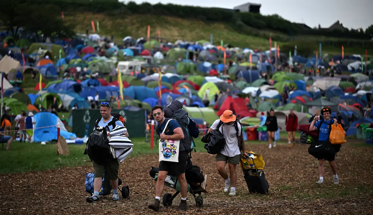 Festival ini berlangsung dari 21 Juni hingga 26 Juni.(AFP/Oli Scarff)