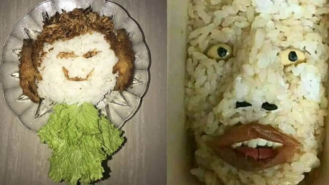 7 Potret Plating Makanan dengan Bentuk Muka Ini Kocak Banget
