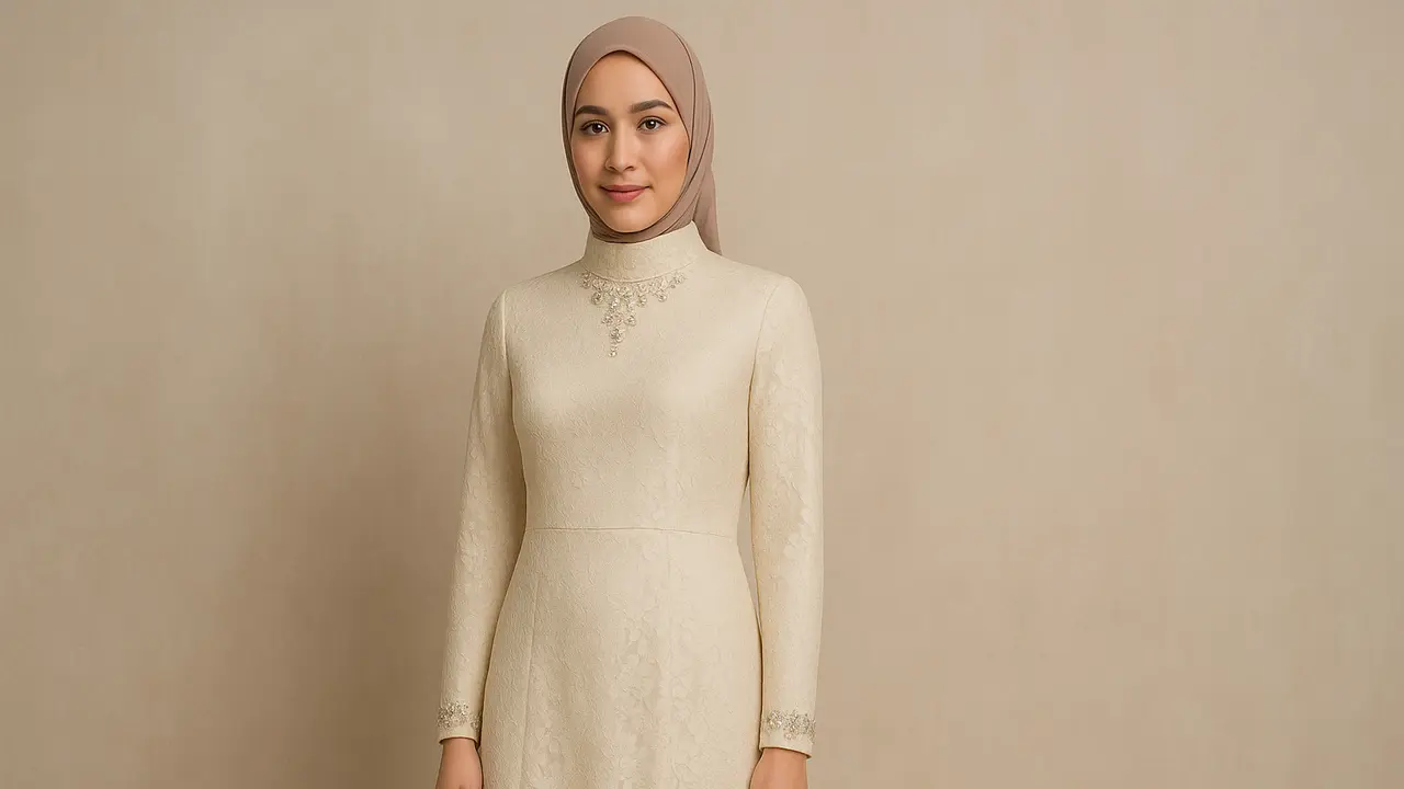 Gamis Brokat Paling Favorit di Tahun 2025 (Foto: ChatGPT)