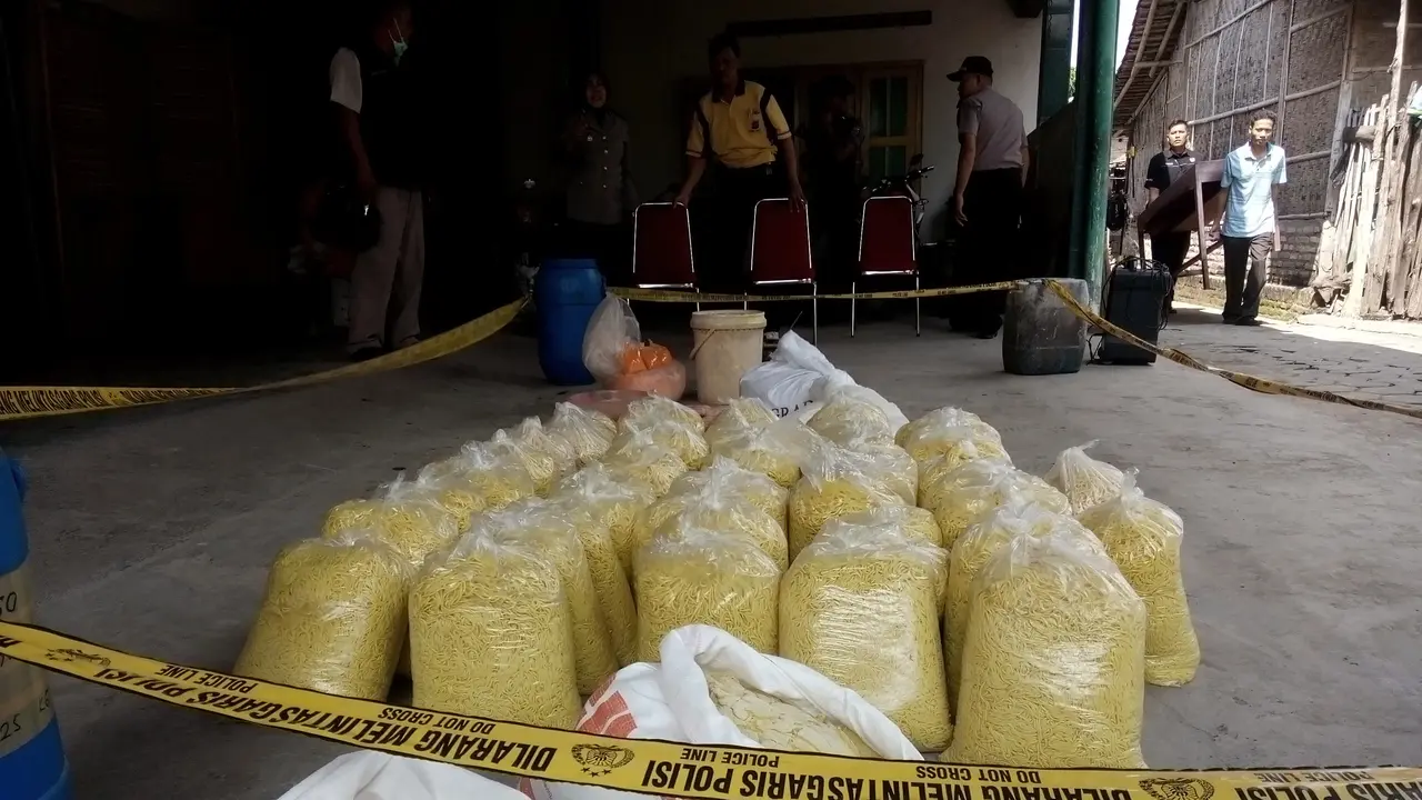 Pemilik Pabrik Mi Boraks Yogyakarta Diancam 5 Tahun Penjara