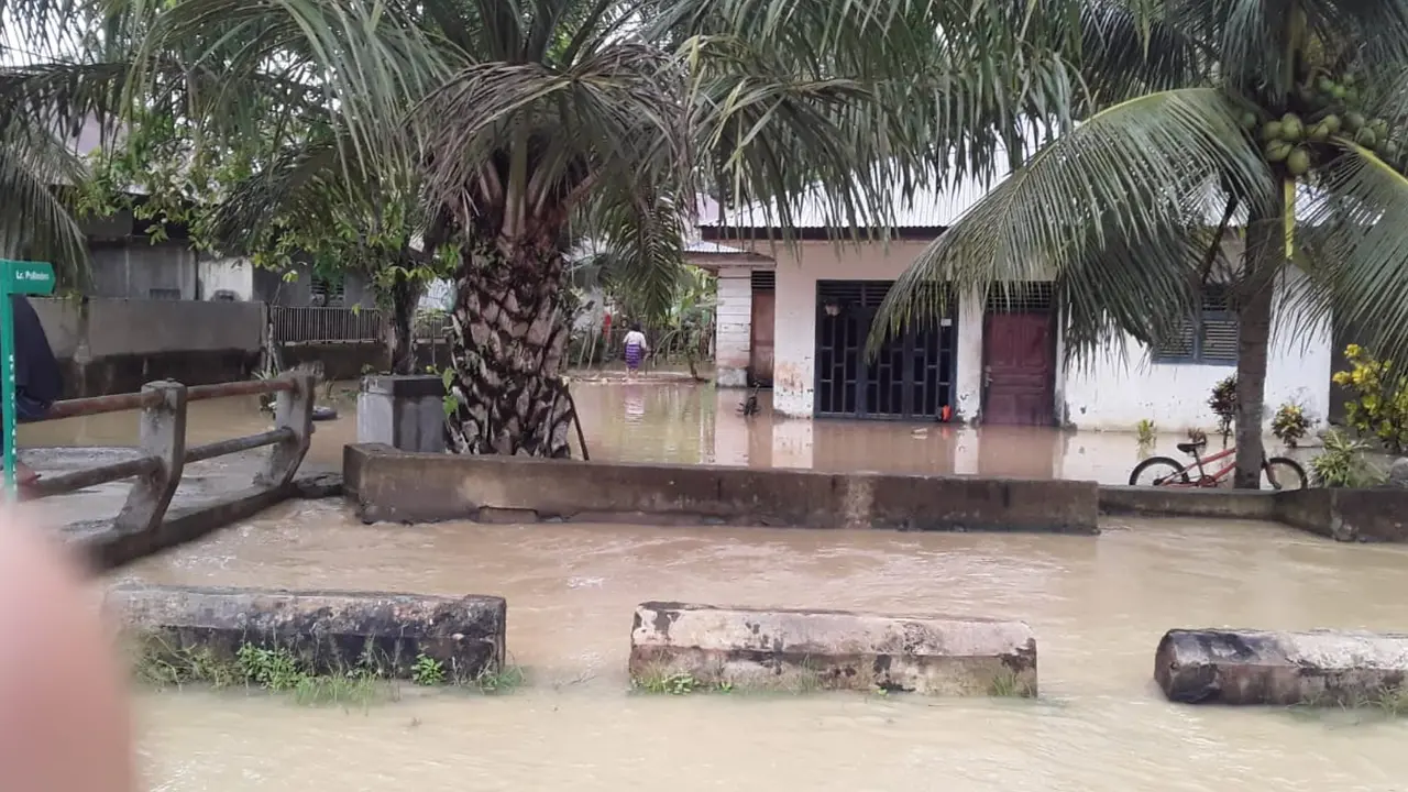 Foto banjir luapan di Kota Lhokseumawe yang diambil oleh petugas dari otoritas setempat (Liputan6.com/Ist)