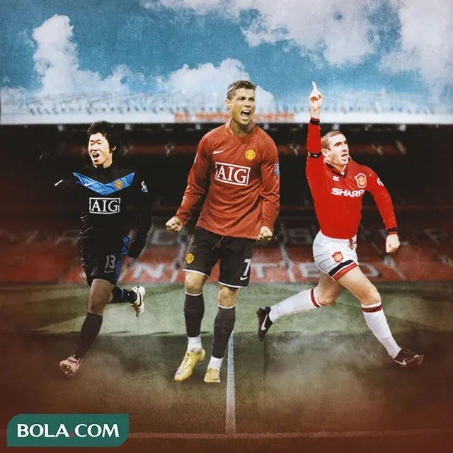Manchester United - Park Ji-sung, Cristiano Ronaldo, Eric Cantona