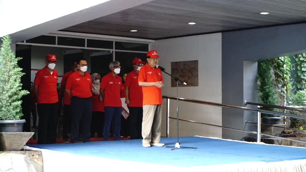 Ketua Umum Palang Merah Indonesia (PMI) Muhammad Jusuf Kalla