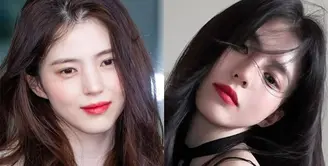 Lihat di sini beberapa gaya bold Han So Hee dengan lipstik merah, yang kontras dengan kulit putihnya.