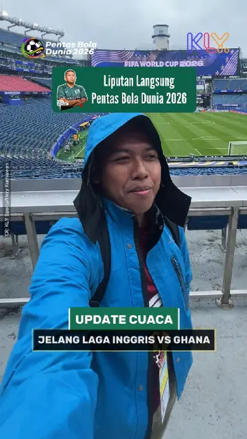 Beginilah cuaca jelang laga Inggris vs Ghana pada fase Grup L Piala Dunia 2026 yang digelar di Gillette Stadium,Boston, Amerika Serikat
