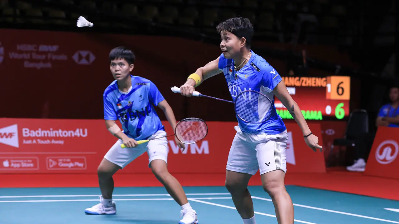 Apriyani Rahayu/Siti Fadia Silva Ramadhanti - Apri/Fadia - BWF World Tour Finals 2022 - Bulu Tangkis - 9 Desember 2022-1
