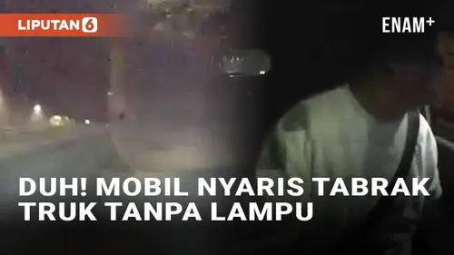 VIDEO: Viral Pemobil Nyaris Tabrak Truk Tanpa Penerangan, Ingatkan Pentingnya Lampu Belakang Kendaraan