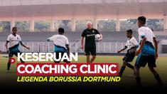 Berita Video, legenda Borussia Dortmund berikan coaching clinic kepada Papua Football Academy pada Jumat (8/9/2023)