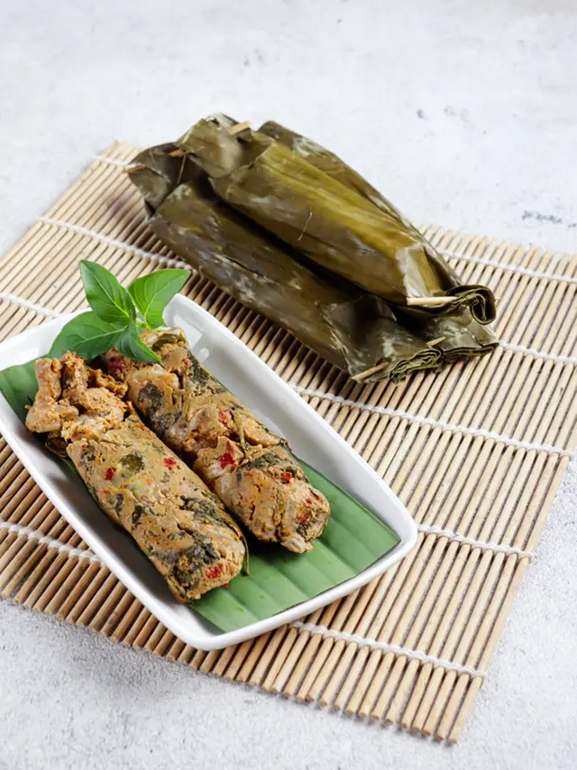 pepes udang bumbu kacang